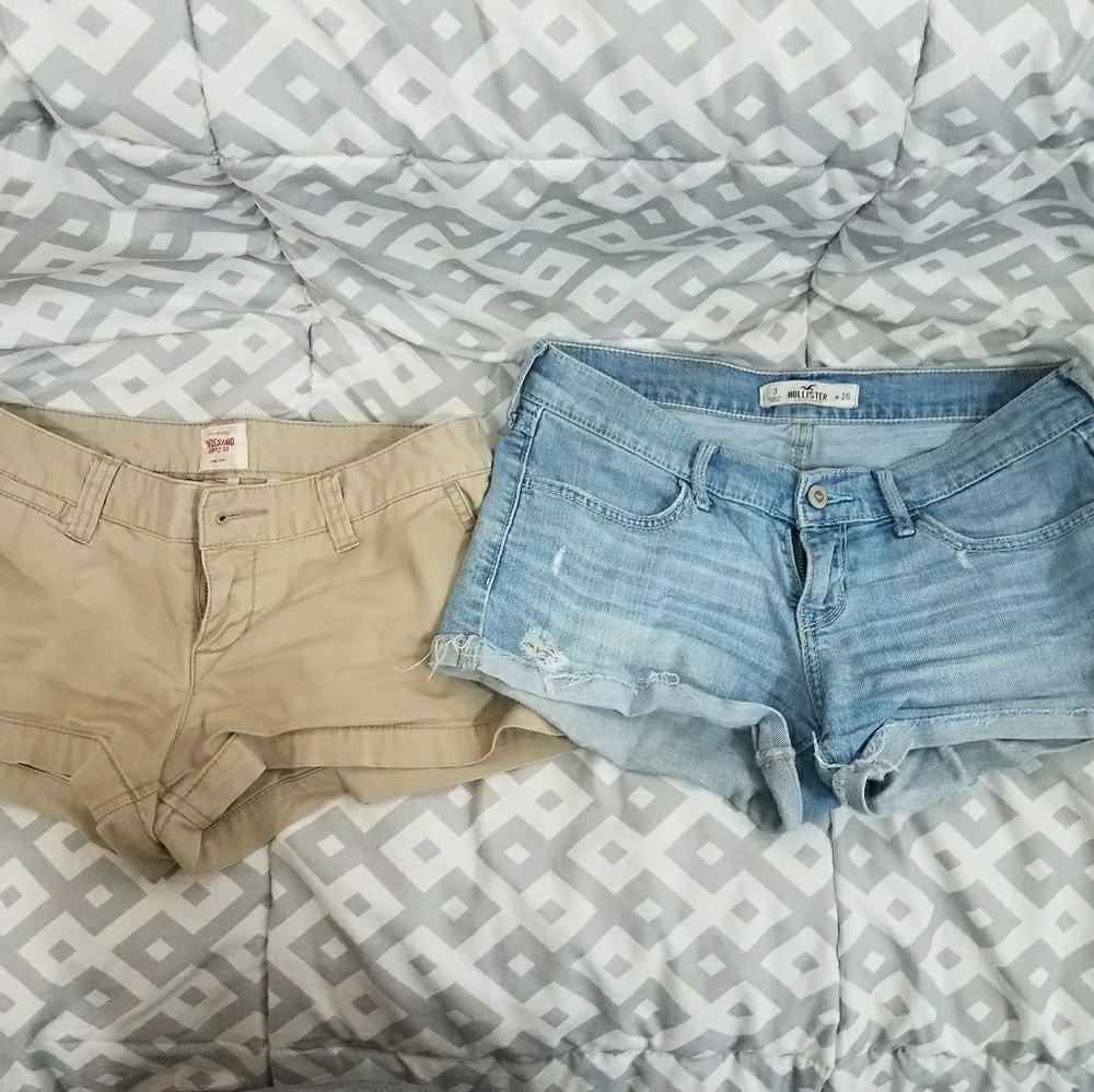 Shorts Mossimo & Hollister size 3